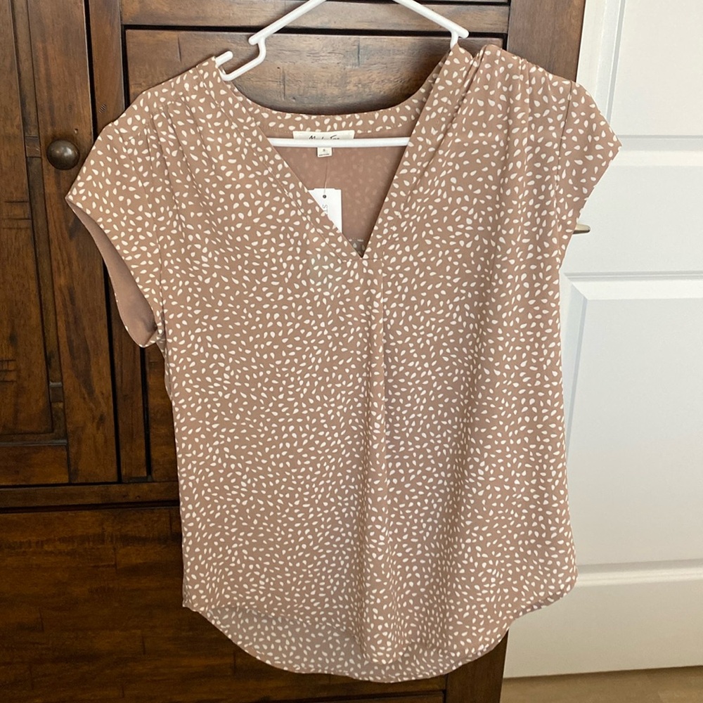 Monday Fun Lillian V Neck Blouse